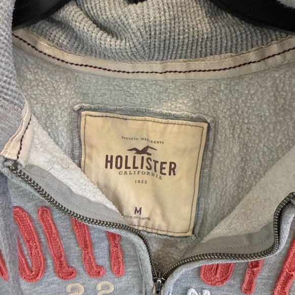 Hollister 22nd Invitational Hoodie Pullover Black Logo Sweatshirt Size M Y2K - Picture 3 of 9
